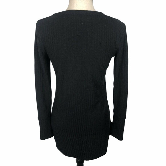 Chaser Waffle Knit Henley Thermal Top L - Picture 3 of 8